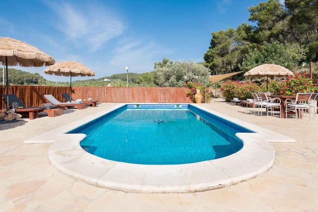 Casa Can Lluc Con Piscina, Jardin Y Vista Al Campo Sant Miquel de Balansat Εξωτερικό φωτογραφία